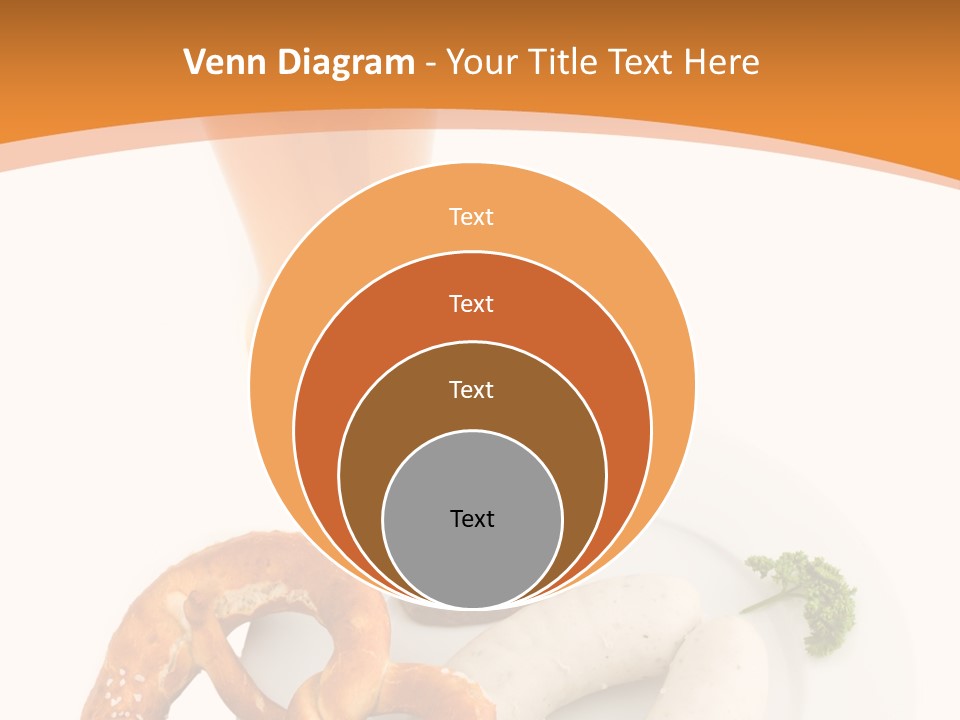 A Plate Of Pretzels And A Glass Of Beer On A Table PowerPoint Template