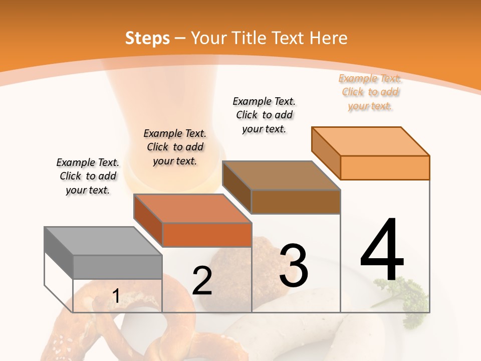 A Plate Of Pretzels And A Glass Of Beer On A Table PowerPoint Template