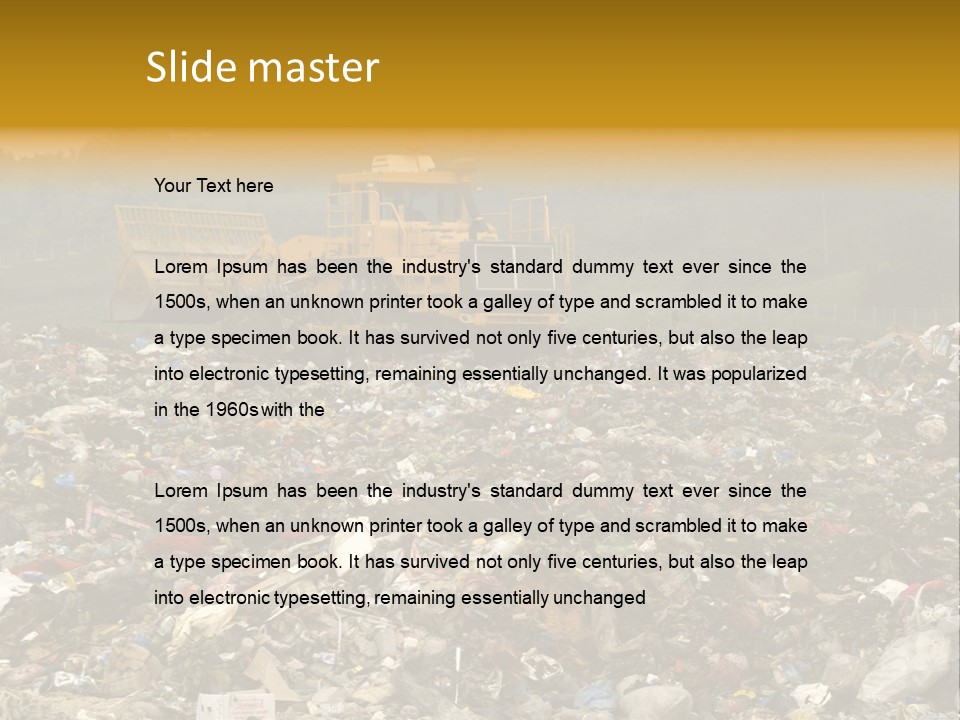 Refuse Collection Overview PowerPoint Template