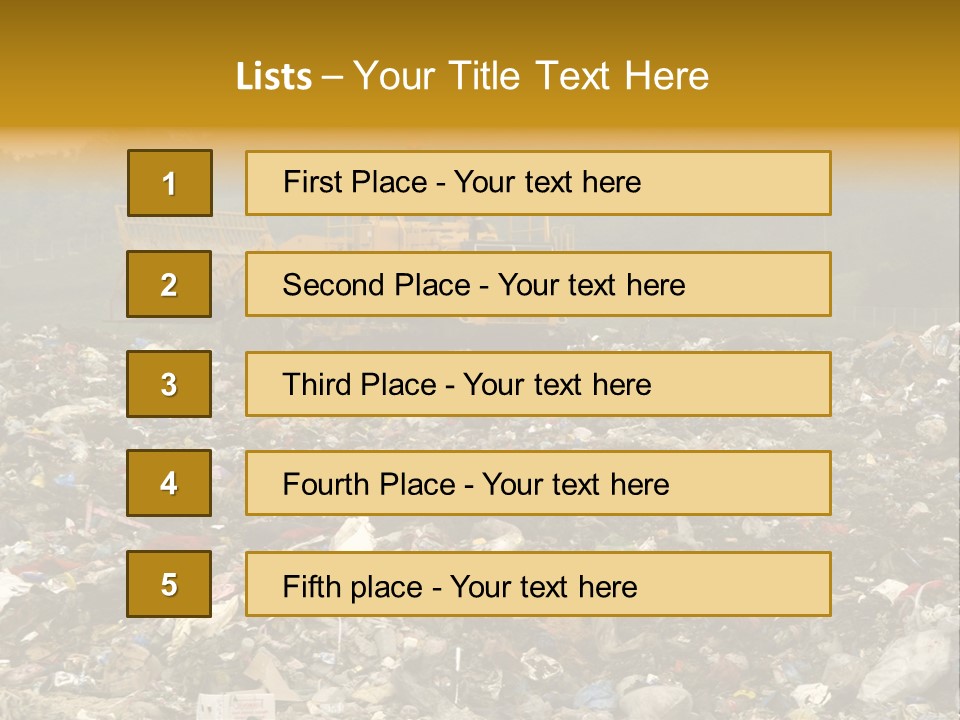 Refuse Collection Overview PowerPoint Template