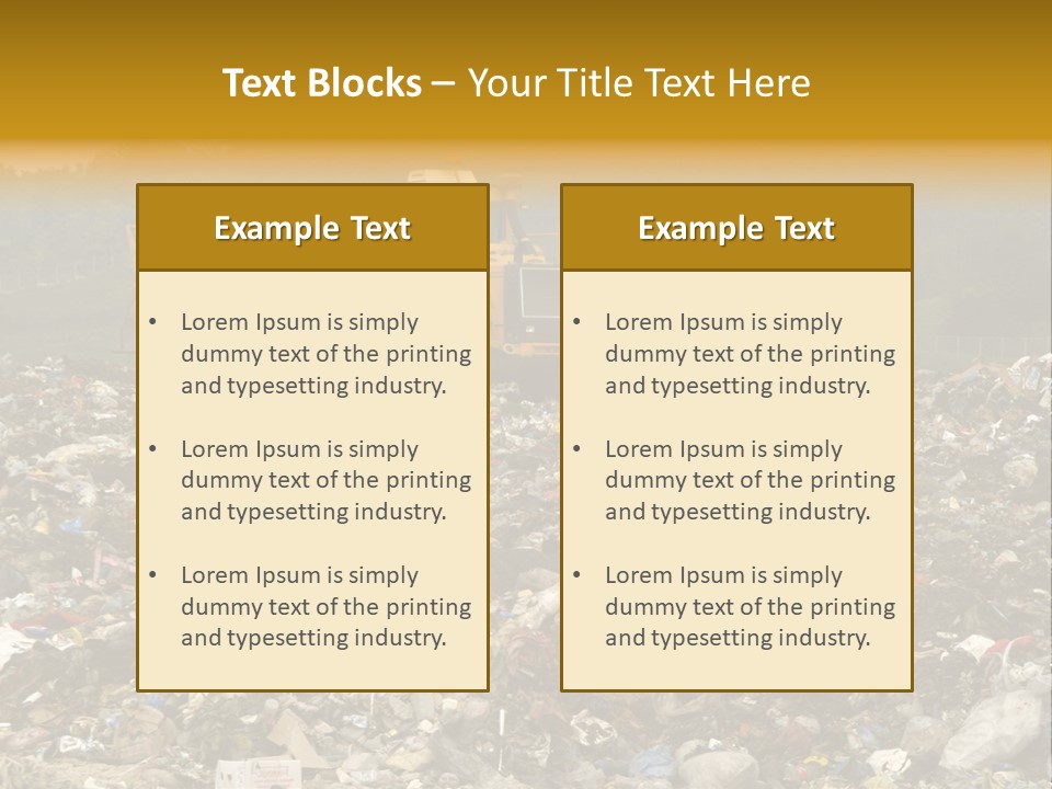 Refuse Collection Overview PowerPoint Template