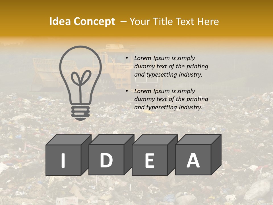 Refuse Collection Overview PowerPoint Template