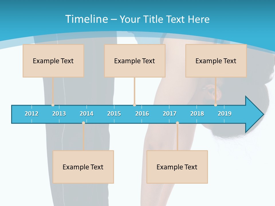 Brunet Sport Girl Bend Forward Isolated PowerPoint Template