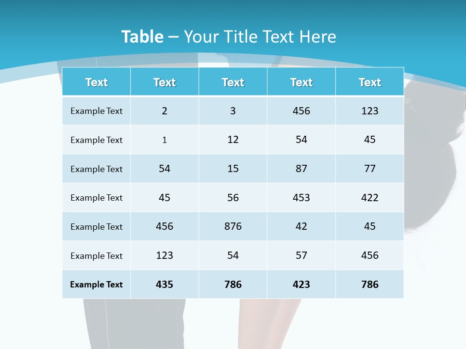 Brunet Sport Girl Bend Forward Isolated PowerPoint Template