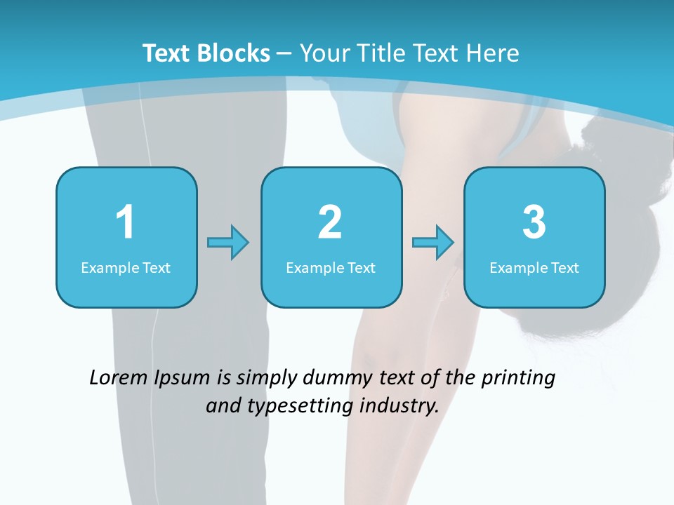 Brunet Sport Girl Bend Forward Isolated PowerPoint Template