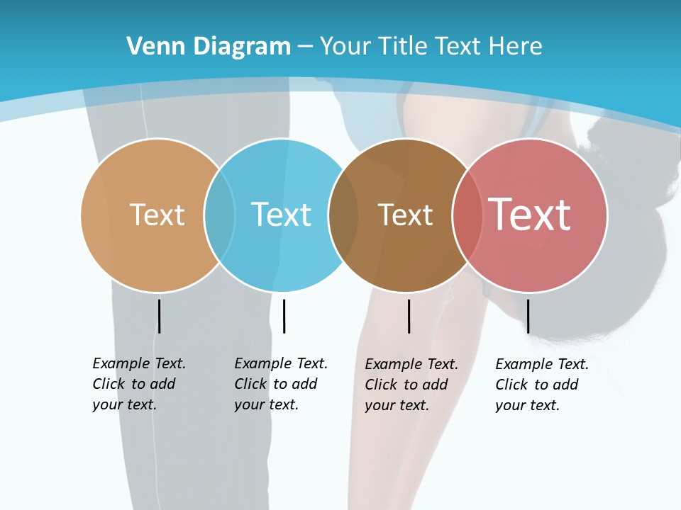 Brunet Sport Girl Bend Forward Isolated PowerPoint Template