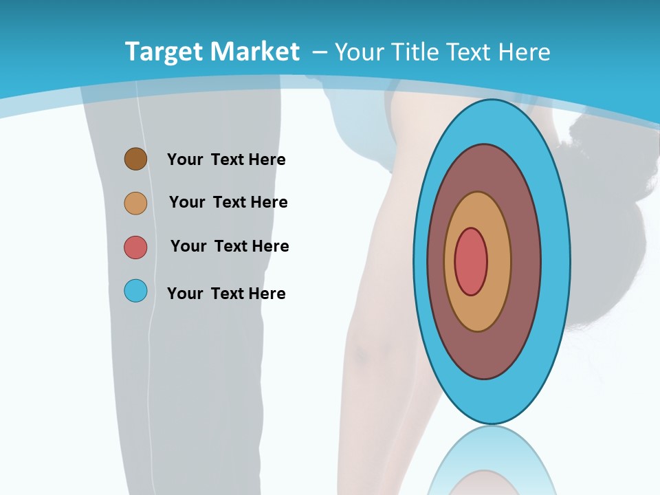 Brunet Sport Girl Bend Forward Isolated PowerPoint Template