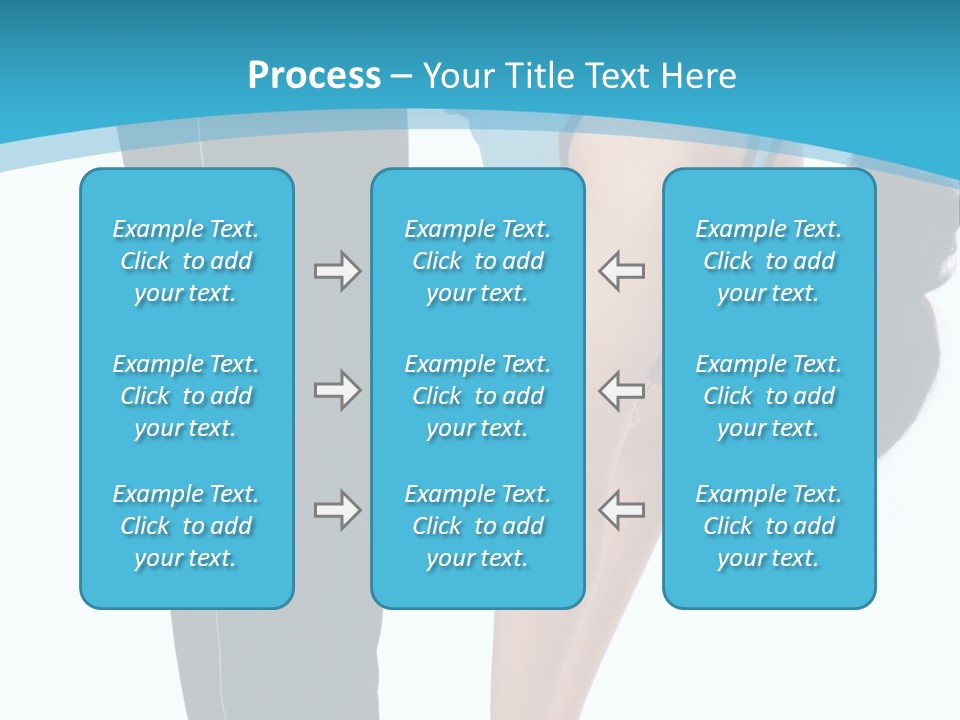 Brunet Sport Girl Bend Forward Isolated PowerPoint Template