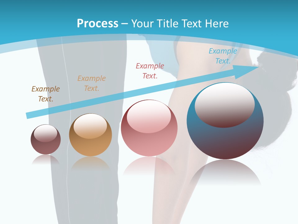 Brunet Sport Girl Bend Forward Isolated PowerPoint Template