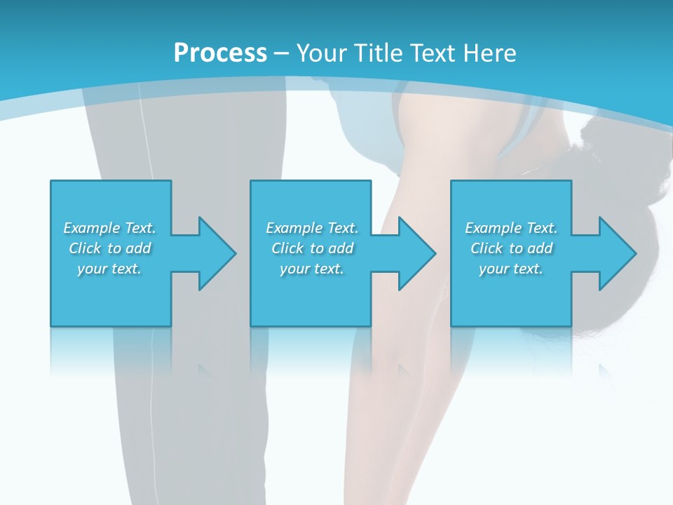 Brunet Sport Girl Bend Forward Isolated PowerPoint Template