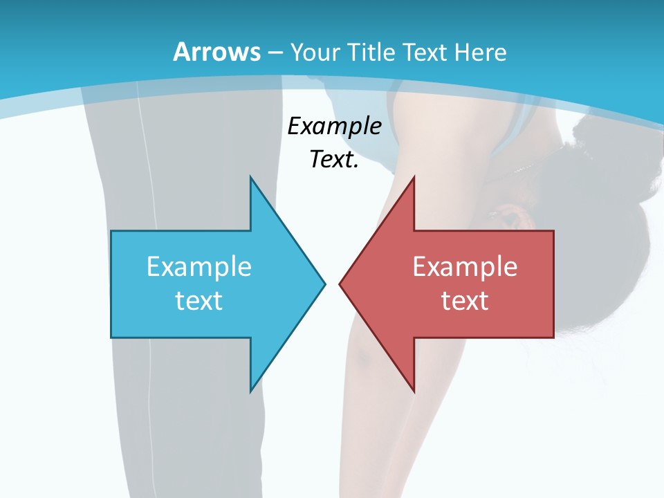 Brunet Sport Girl Bend Forward Isolated PowerPoint Template