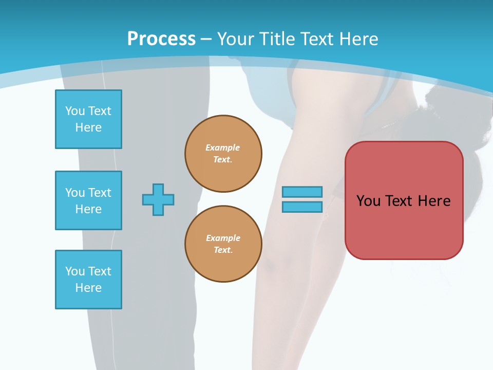 Brunet Sport Girl Bend Forward Isolated PowerPoint Template