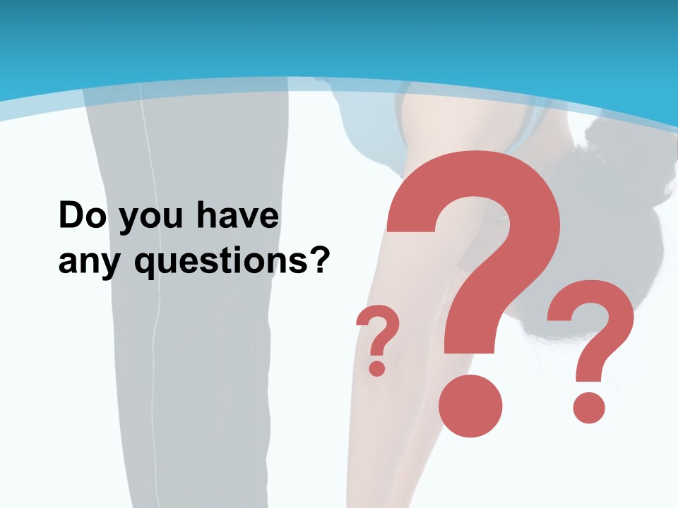 Brunet Sport Girl Bend Forward Isolated PowerPoint Template