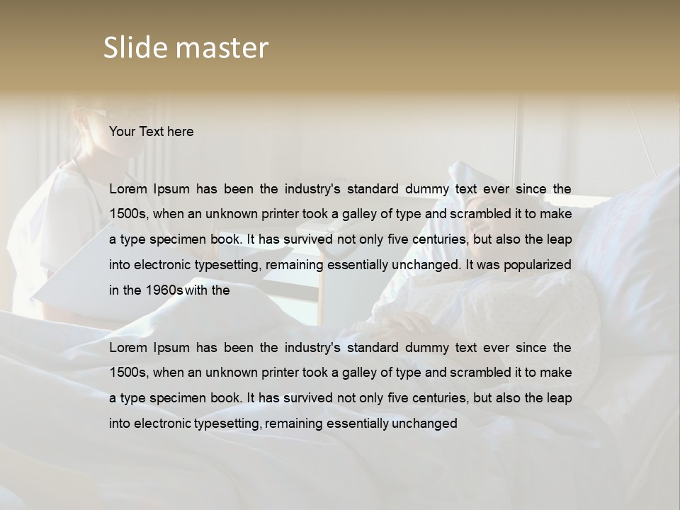 Doctor And Patient In Hospital PowerPoint Template