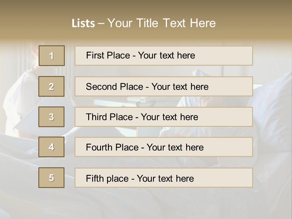Doctor And Patient In Hospital PowerPoint Template