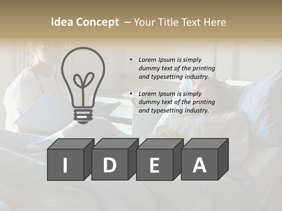 Doctor And Patient In Hospital PowerPoint Template