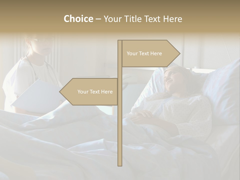 Doctor And Patient In Hospital PowerPoint Template