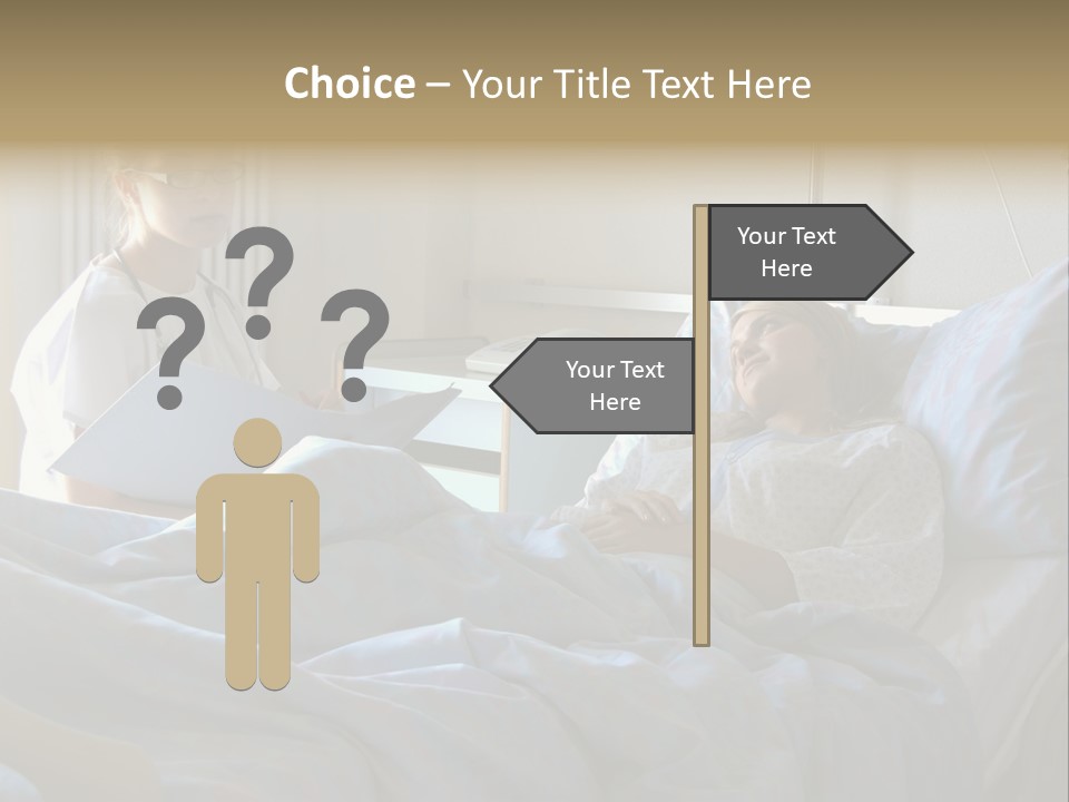 Doctor And Patient In Hospital PowerPoint Template