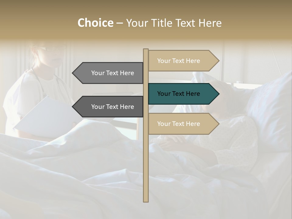 Doctor And Patient In Hospital PowerPoint Template