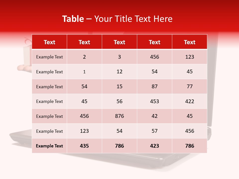 A Person Holding A Present In Front Of A Laptop PowerPoint Template