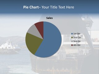 Two Ferry Boats In The Norwegian Fjord PowerPoint Template