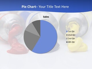 Colorful Paints Squeezed From Tubes PowerPoint Template