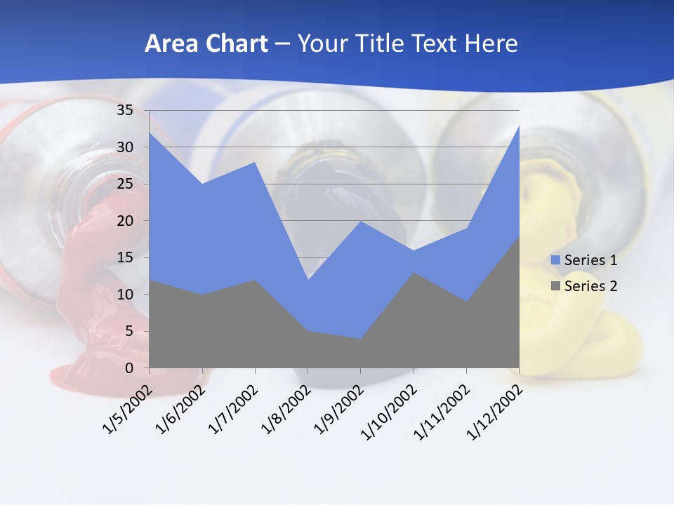 Colorful Paints Squeezed From Tubes PowerPoint Template