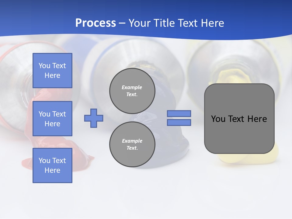 Colorful Paints Squeezed From Tubes PowerPoint Template