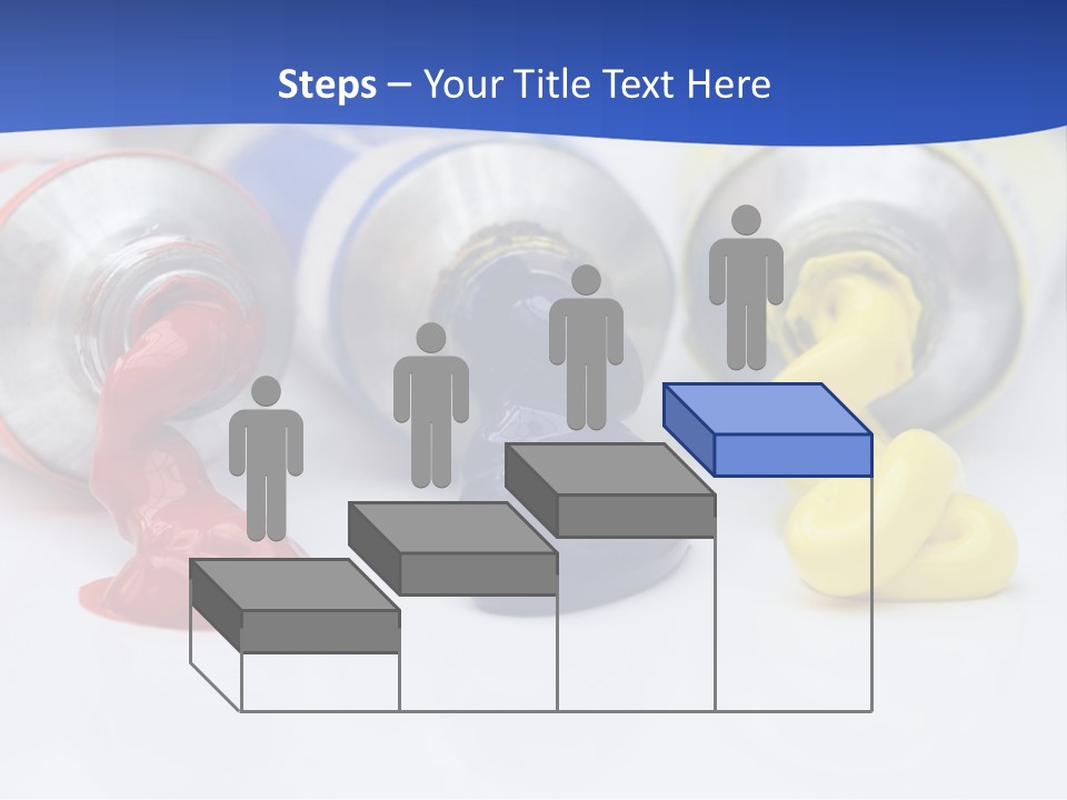 Colorful Paints Squeezed From Tubes PowerPoint Template
