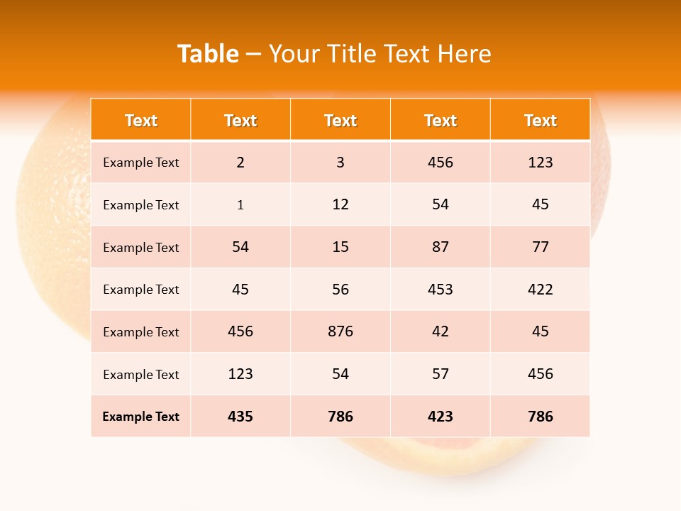 Orange PowerPoint Template