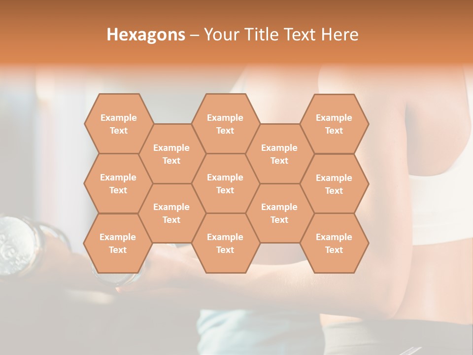 A Man And A Woman Holding Dumbs In A Gym PowerPoint Template