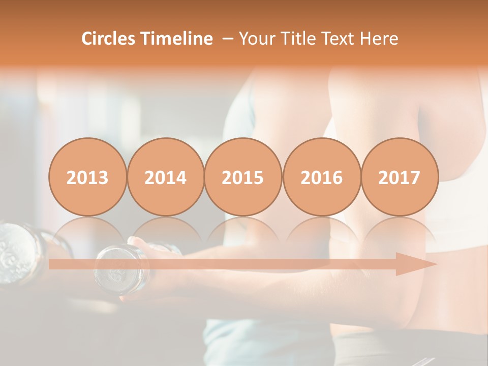 A Man And A Woman Holding Dumbs In A Gym PowerPoint Template