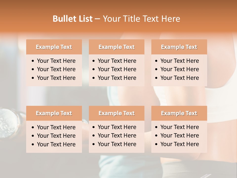 A Man And A Woman Holding Dumbs In A Gym PowerPoint Template