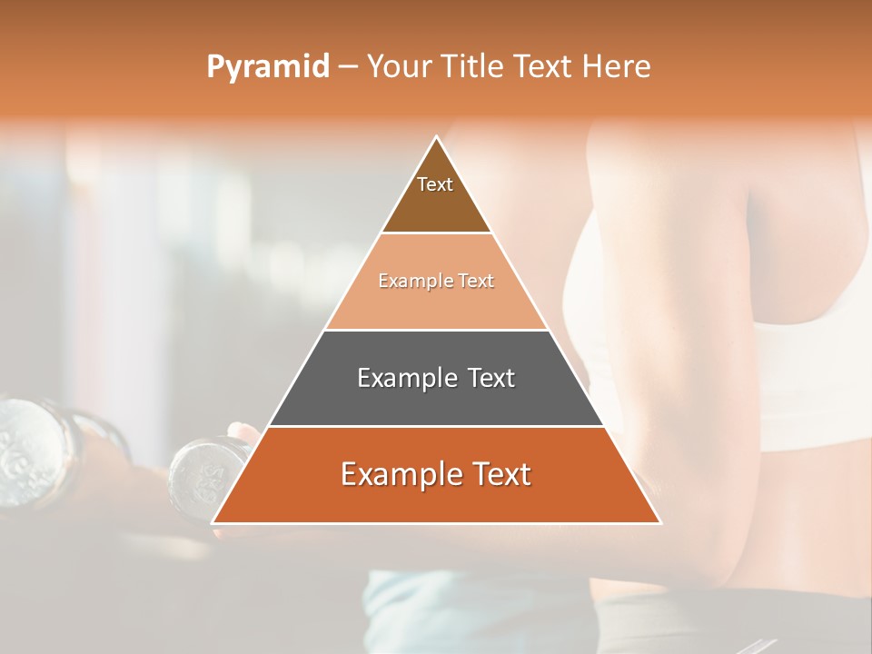 A Man And A Woman Holding Dumbs In A Gym PowerPoint Template