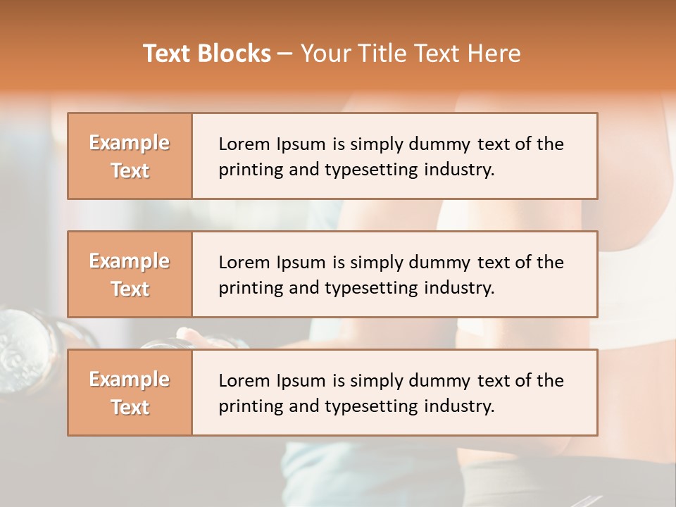 A Man And A Woman Holding Dumbs In A Gym PowerPoint Template