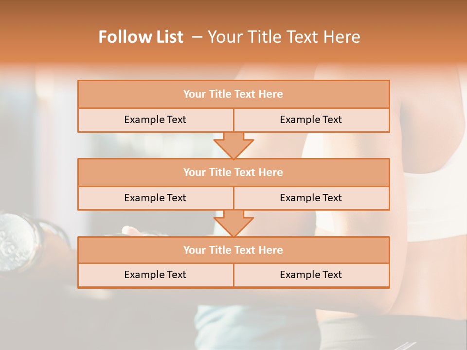 A Man And A Woman Holding Dumbs In A Gym PowerPoint Template