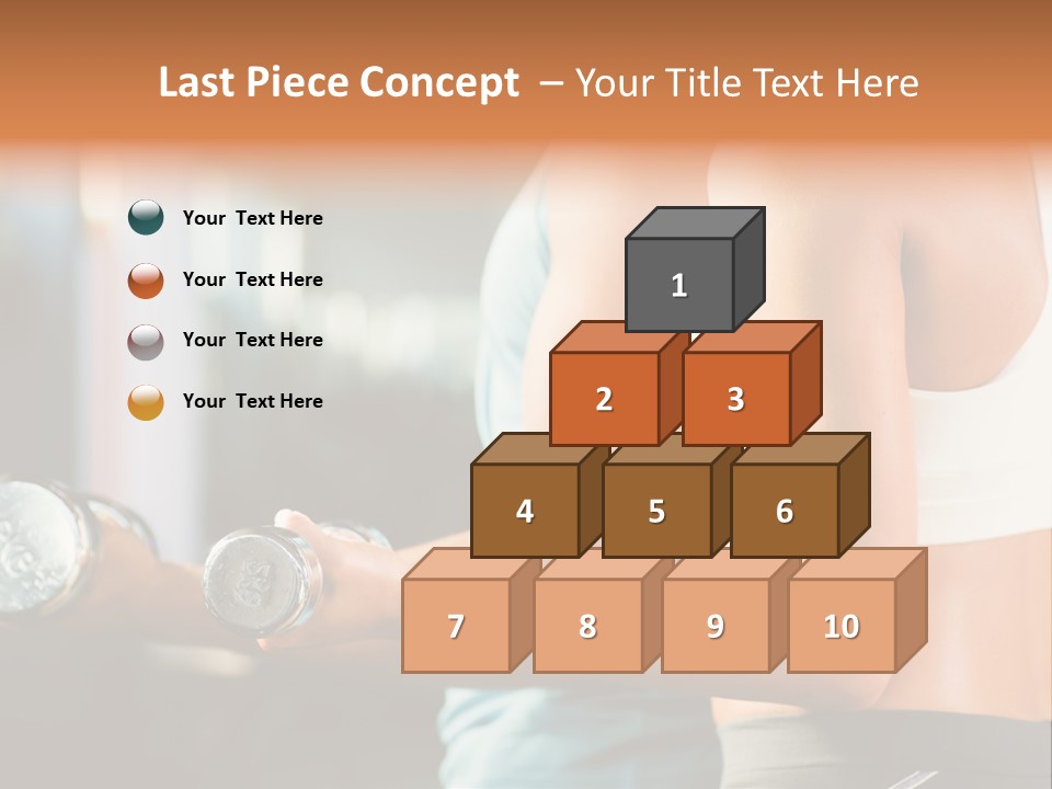 A Man And A Woman Holding Dumbs In A Gym PowerPoint Template