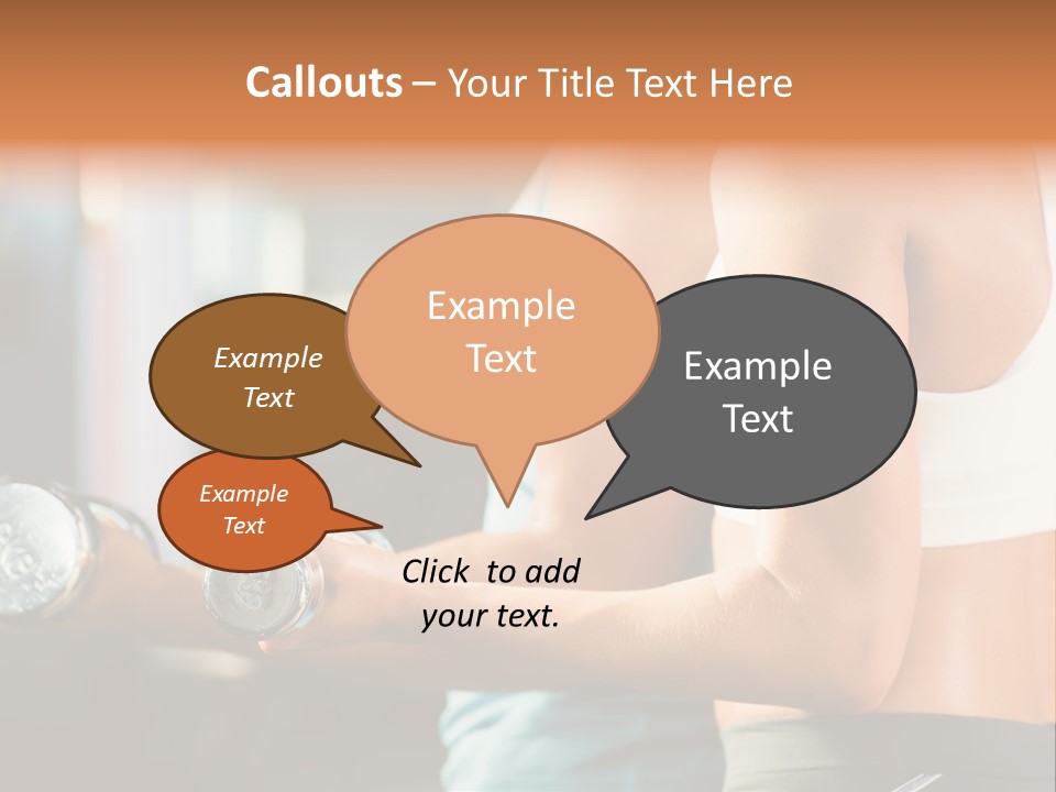 A Man And A Woman Holding Dumbs In A Gym PowerPoint Template