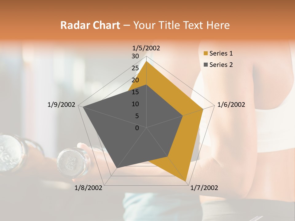 A Man And A Woman Holding Dumbs In A Gym PowerPoint Template