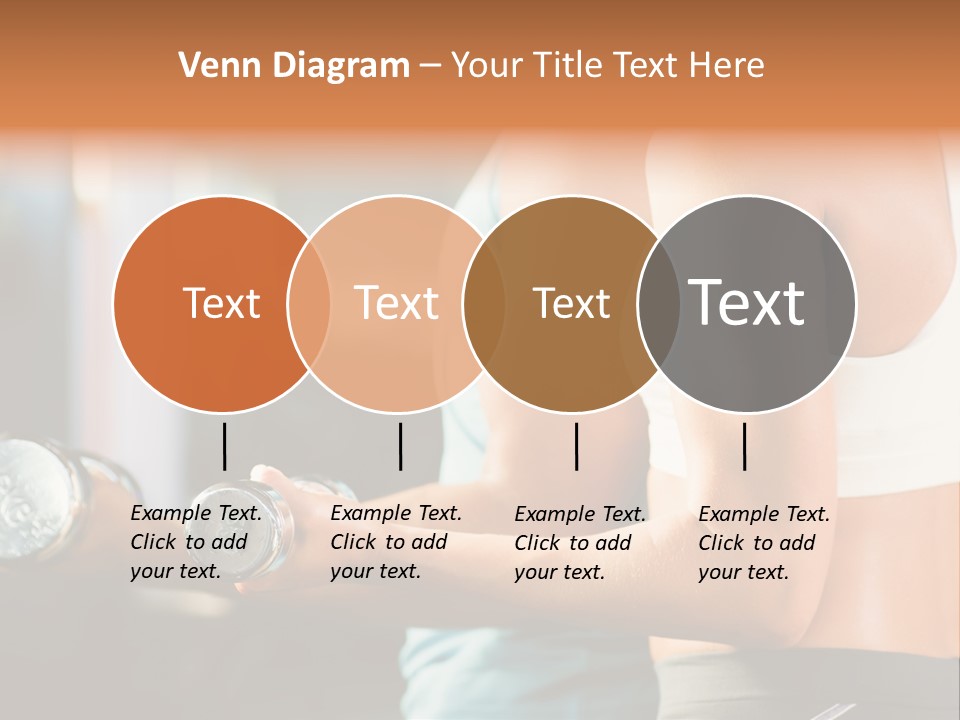 A Man And A Woman Holding Dumbs In A Gym PowerPoint Template