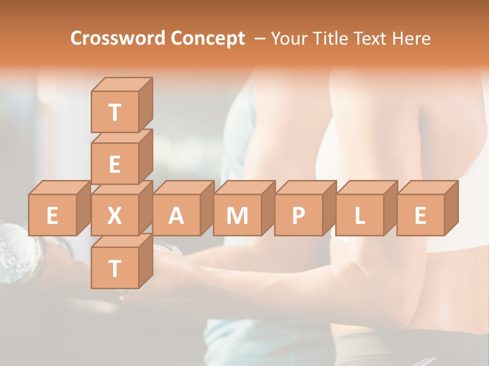 A Man And A Woman Holding Dumbs In A Gym PowerPoint Template