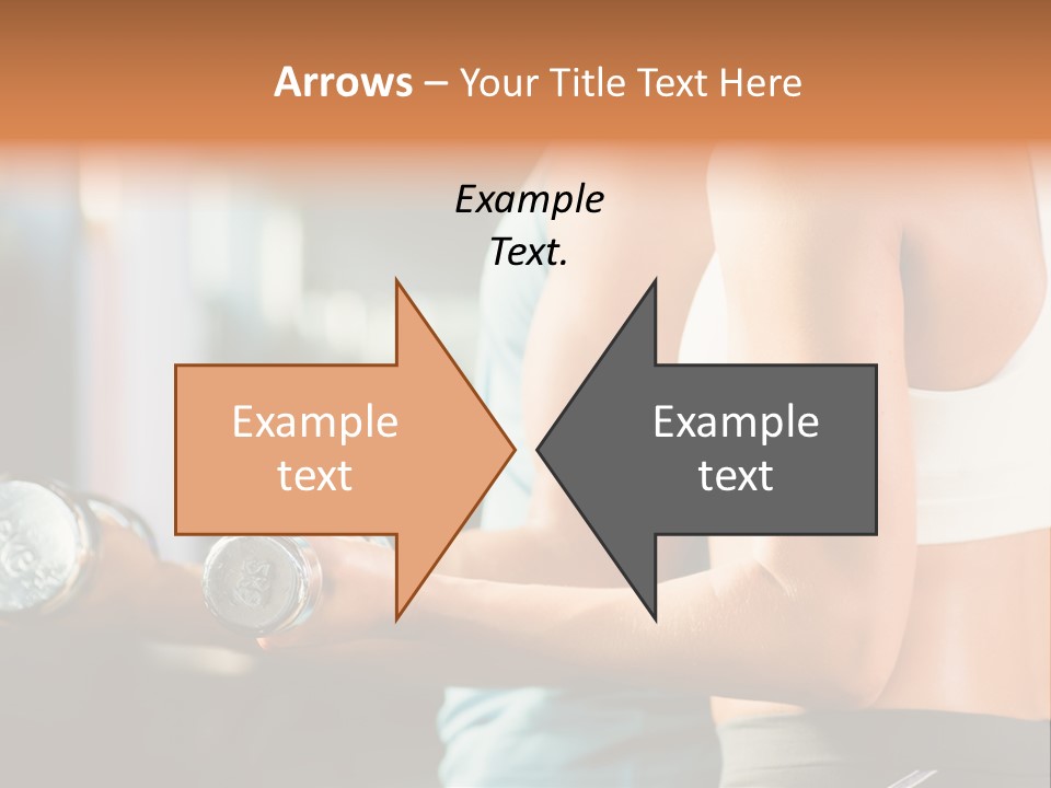 A Man And A Woman Holding Dumbs In A Gym PowerPoint Template