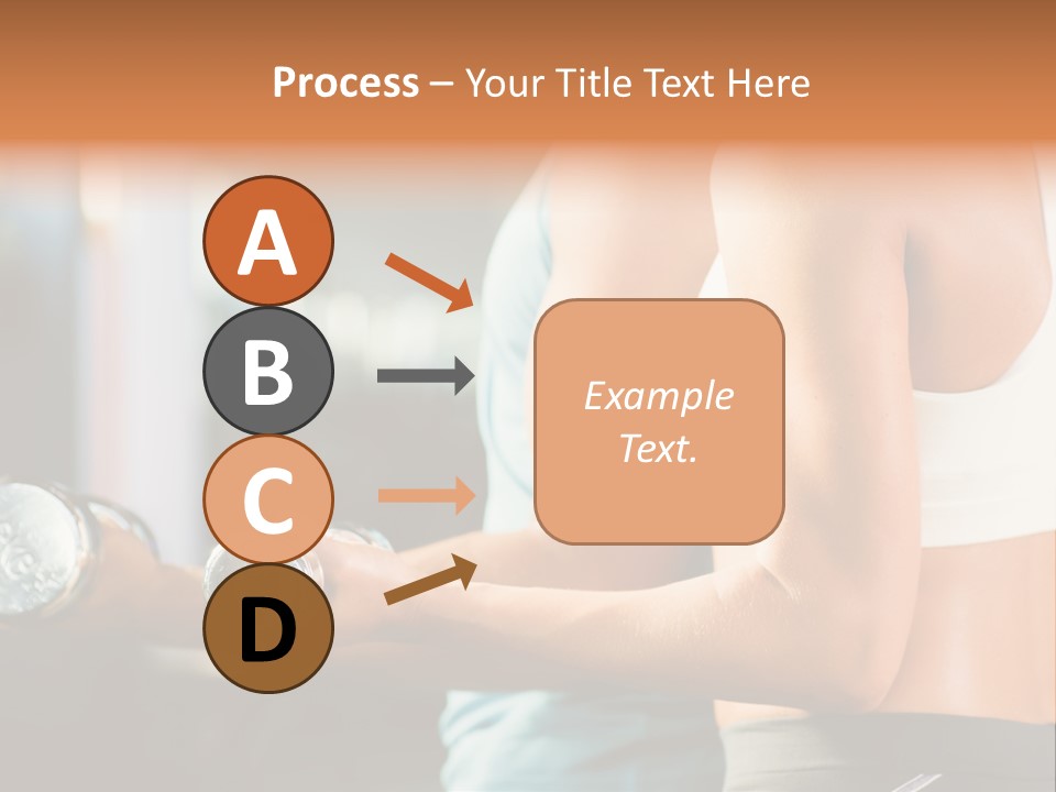 A Man And A Woman Holding Dumbs In A Gym PowerPoint Template
