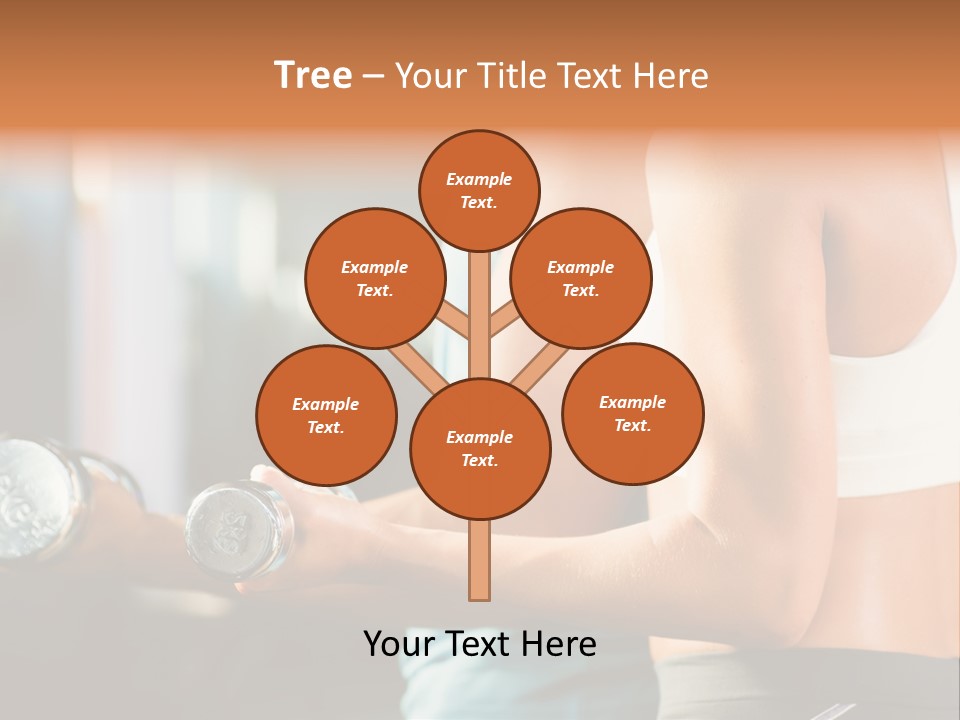 A Man And A Woman Holding Dumbs In A Gym PowerPoint Template