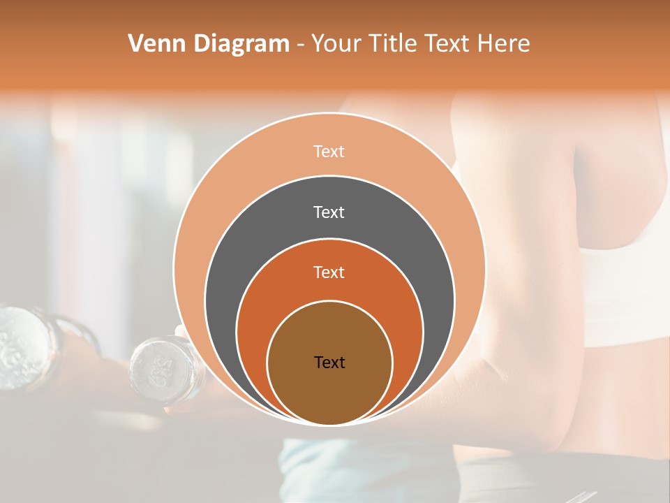 A Man And A Woman Holding Dumbs In A Gym PowerPoint Template