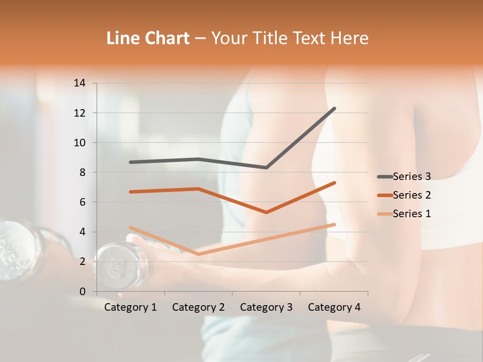 A Man And A Woman Holding Dumbs In A Gym PowerPoint Template