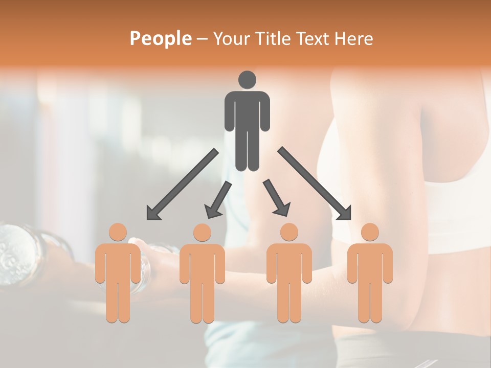 A Man And A Woman Holding Dumbs In A Gym PowerPoint Template