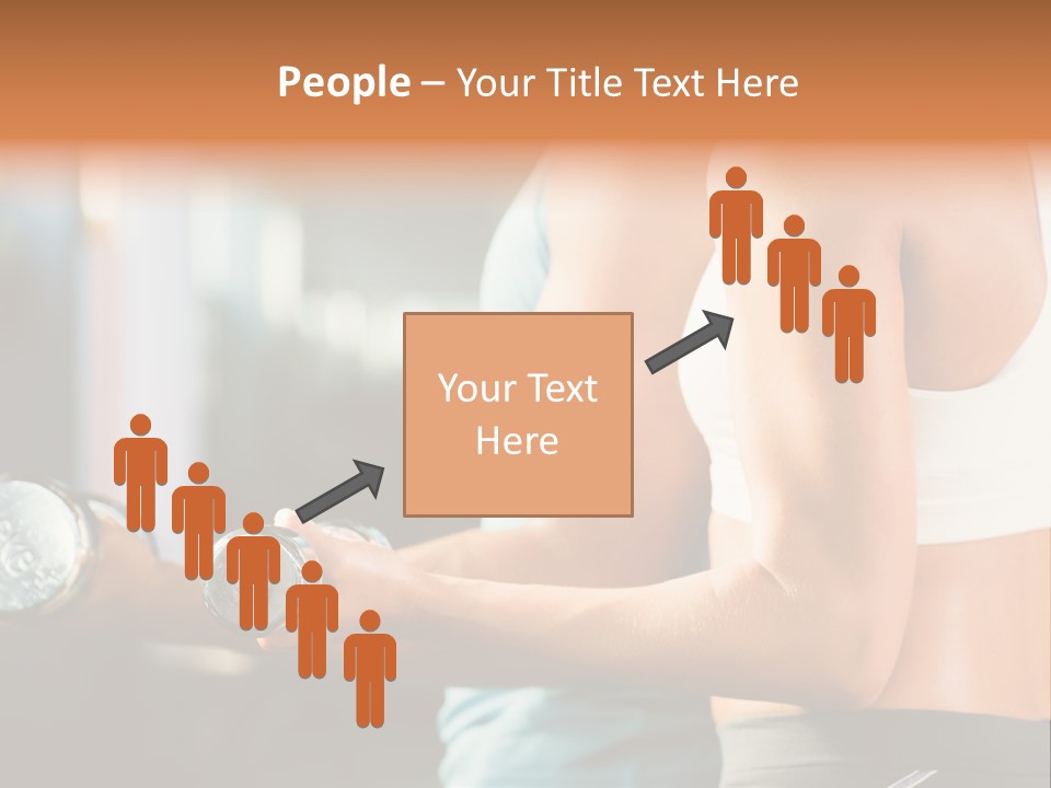 A Man And A Woman Holding Dumbs In A Gym PowerPoint Template