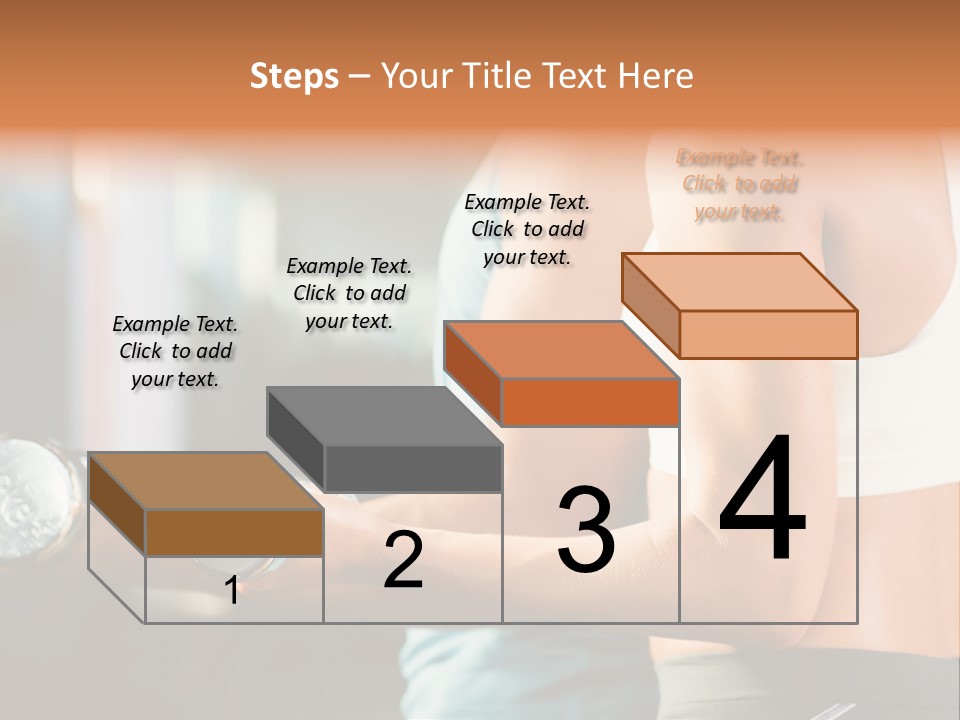 A Man And A Woman Holding Dumbs In A Gym PowerPoint Template