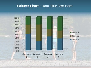 Candid Portrait Of Group Of Children At Lakeside PowerPoint Template